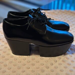 Prada lace up Platform